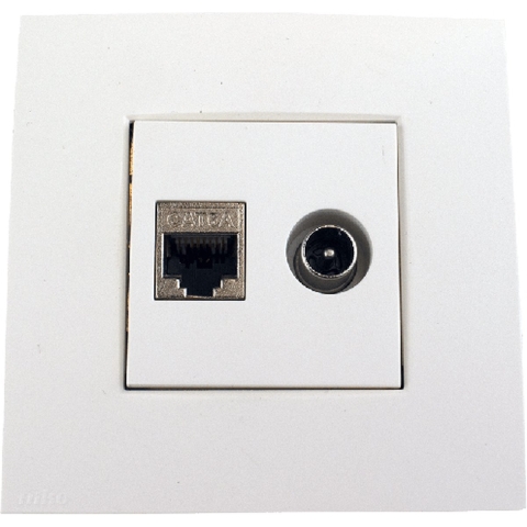 Hirschmann Inbouw combidoos COAX/DATA CAT6 EDB02 - 2300306