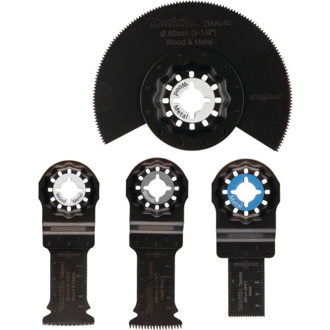 Makita Accessoires Invalzaagset multitool 4-delig Starlock TMA045, TMA047, TMA053, TMA058 - B-67480
