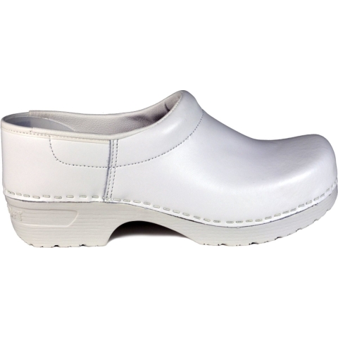 Eurodan E1244 Sigge Dichte Hak PU Wit - Maat 39 - 00.039.011.39