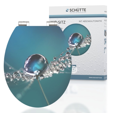 Schutte MDF High Gloss WC-bril WATER DROP met soft-close
 - 80544 80544