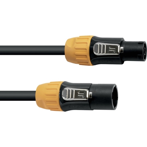 Eurolite IP T-Con XLR Verbindingskabel [1x XLR-stekker - 1x XLR-bus] 10 m Zwart/oranje