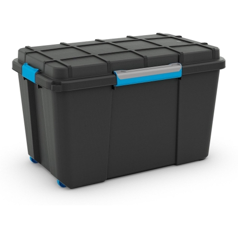 KIS 241508 Opbergbox Scubba Stapelbaar (b x h x d) 735 x 460 x 445 mm Grijs-blauw, Zwart 1 stuk(s)
