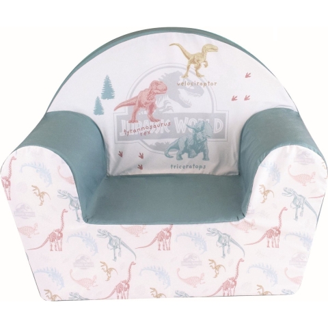 Jurassic World dinosaurus kinderstoel/kinderfauteuil voor peuters 33 x 52 x 42 cm -