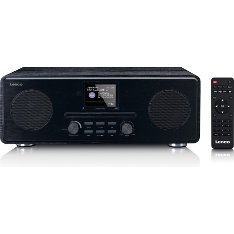 Lenco DAB+ FM-radio met CD MP3-speler Bluetooth Zwart - DAR-061BK