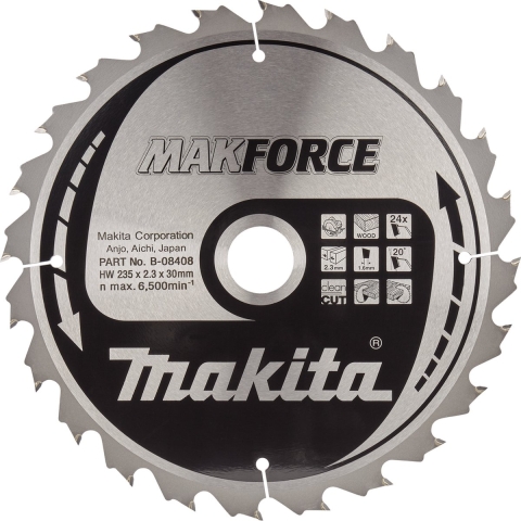 Makita Zaagb Hout 235x30x24T 20G - B-08408
