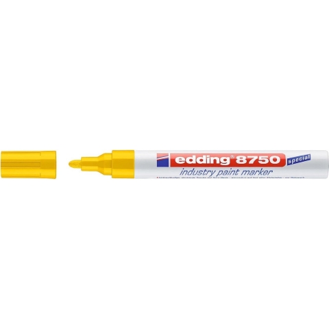 Edding Industriële lakmarkering | geel | streepbreedte 2-4 mm ronde punt | 10 stuks - 4-8750005 4-8750005