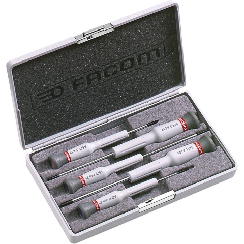 Facom doos met micro-techschroevendraaiers voor phillips schroeven - AEFP.J1