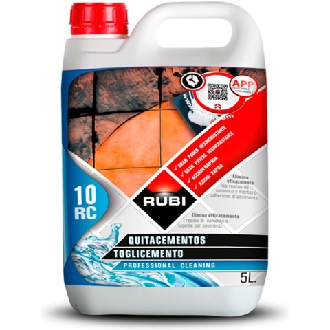 Rubi Cementsluierverwijderaar RC-10 | Fles 5 Liter - 22950
