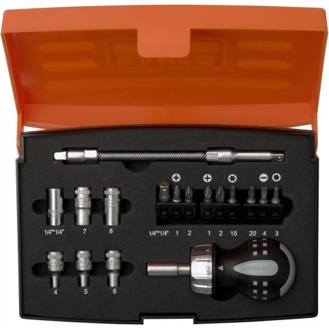 Bahco stubby ratel schroevendraaier set 18-dlg | 808050S-18