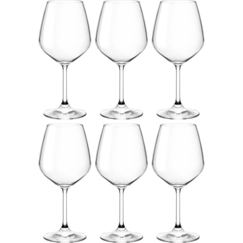 Bormioli Rocco Rode Wijnglazen Restaurant - 525 ml - 6 stuks