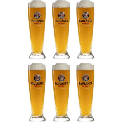 Paulaner Bierglazen Weizen - 300 ml - 6 stuks
