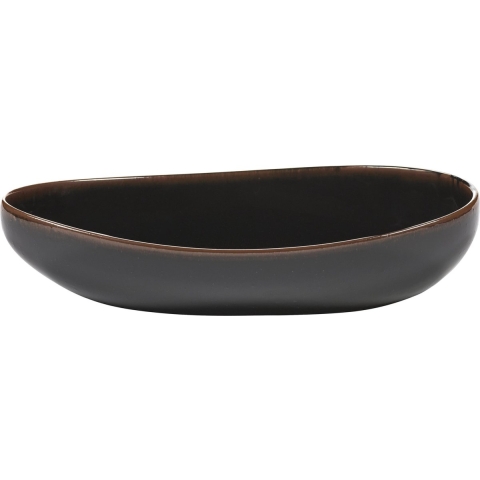 Serax Out Of Lines By Uncharted Serveerschaal 36x17 Black Brown