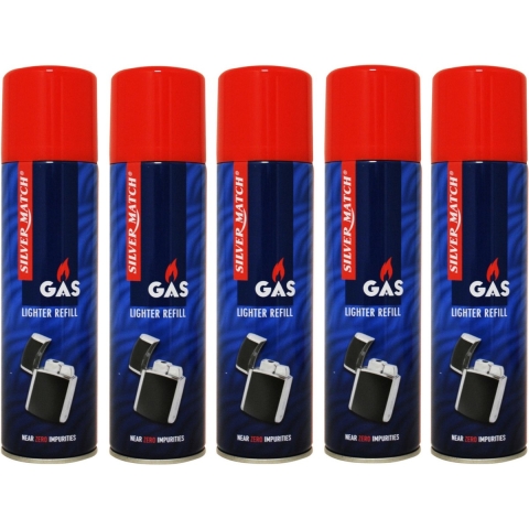 Aansteker gas/butaan gasfles - 10x - 250 ml - voor kooktoestellen/aanstekers -
