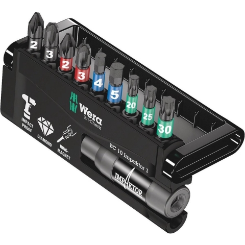 Wera Bit-Check 10 Impaktor 1 SB, 10 -delig - 1 stuk(s) - 05073980001
