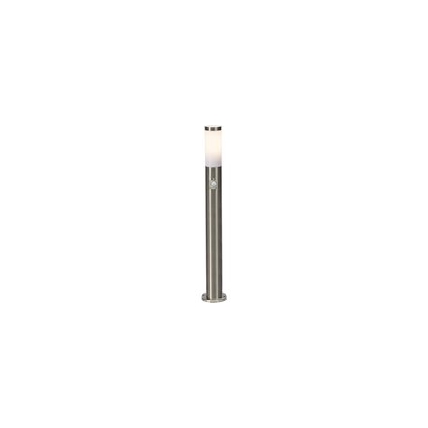 Brilliant 43699/82 Chorus Staande buitenlamp met bewegingsmelder LED E27 10 W RVS