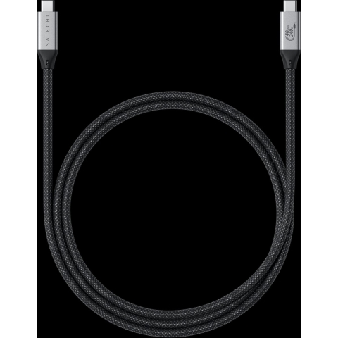 Satechi USB-C-kabel USB 4.0 USB-C 1.2 m Zwart, Zilver ST-YU4120M