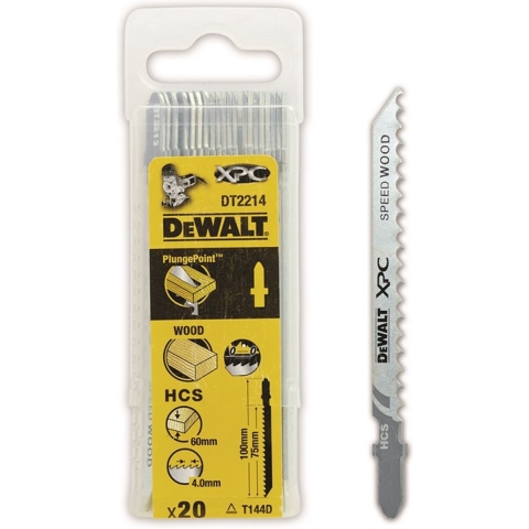 DeWalt Accessoires Decoupeerzaagblad XPC® - HCS 100x6x60mm (T144D) - DT2214-QZ