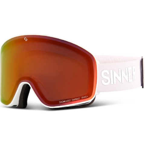 Sinner SNOWGHOST TRANS+ skibril wit/oranje