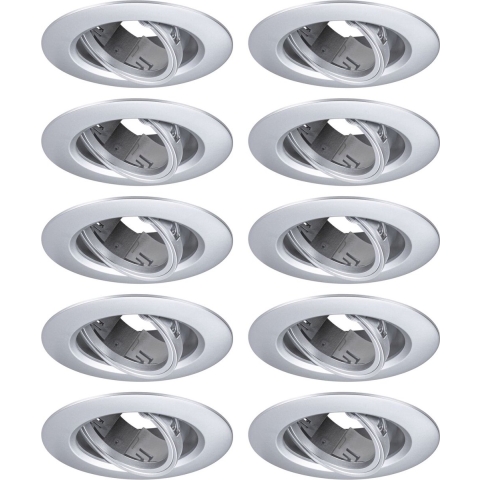 Paulmann 92116 Inbouwlamp Set van 10 stuks GU10 Chroom (mat)