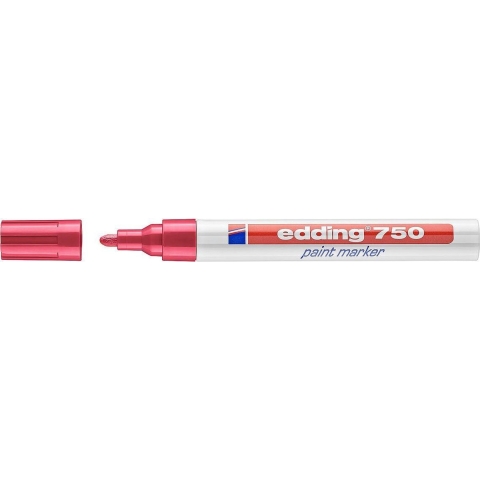 Edding Lakmarker | rood | streepbreedte 2-4 mm ronde punt | 10 stuks - 4-750002 4-750002