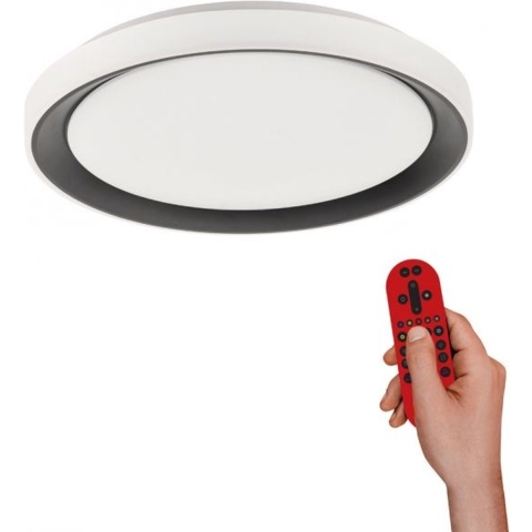 Just Light 14659-18 LED-plafondlamp LED 24 W Wit, Zwart