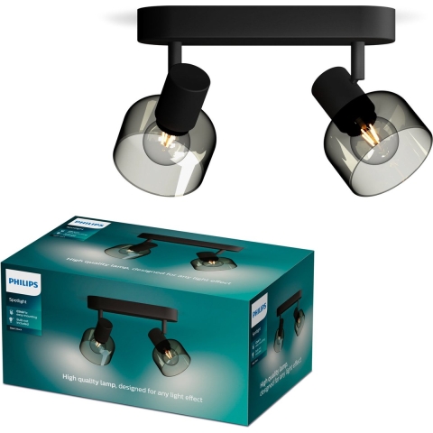 Philips Sleet 8720169299597 Plafondspot E14 Zwart