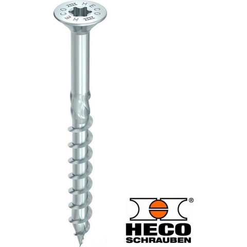 Heco Topix-plus 6,0 x 90 vk T-30 dd rvs A2; 100 stuks - HC61822
