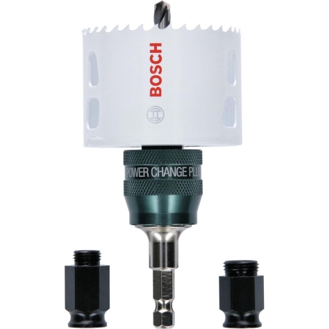 Bosch Accessoires Gatzaag Progressor for Wood & Metal Starter Kit Set (hout en metaal, Ø 68 mm) Powerchange Adapter - 2608594301