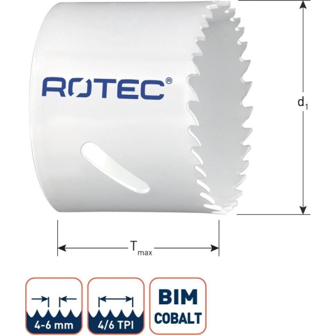 Rotec Cobalt 8% gatzaag 127,0 mm - 5271270 - 527.1270
