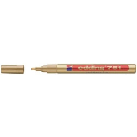 Edding Lakmarker | goud | streepbreedte 1-2 mm ronde punt | 10 stuks - 4-751053 4-751053