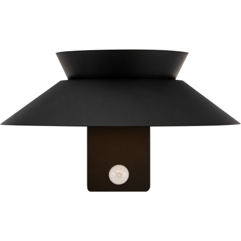 Enzo LED Solar wandlamp | Justina 5W 3000K zwart IP44 - 4802824