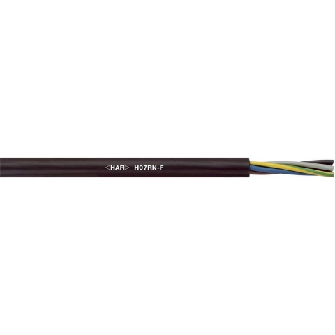 LAPP 16001043/50 Aansluitkabel H07RN-F 5 x 1.5 mm² Zwart 50 m