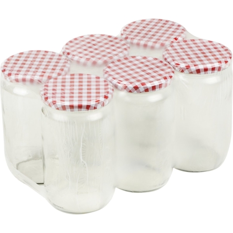 Set van 24x stuks glazen weckpotten/inmaakpotten met schroefdop 720 ml -