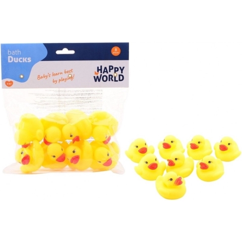 56x stuks rubber dadeendjes geel van 6 cm -