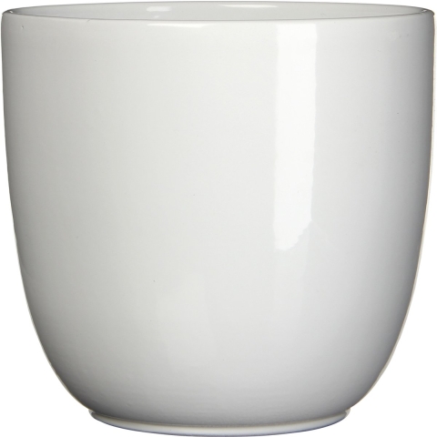 Mica Decorations Bloempot - wit - keramiek - 35 x 31 cm -