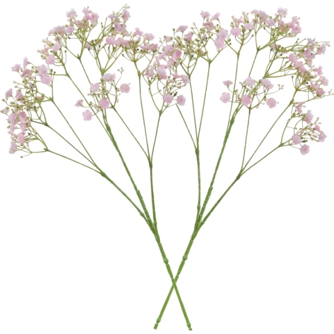 8x stuks kunstbloemen Gipskruid/Gypsophila takken roze 70 cm -