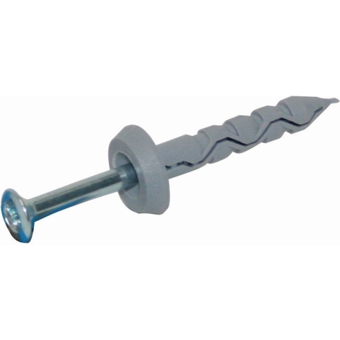 GB slagschroefnagel 5x50 met kraagplug 8x40 gemonteerd | 200 stuks - 17213346