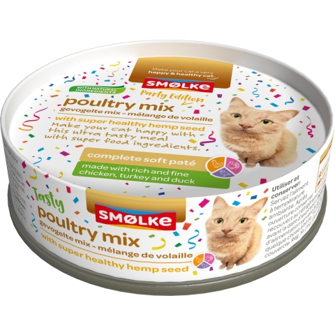 24x Smolke Kattenvoer Soft Paté Party Edition 80 gr