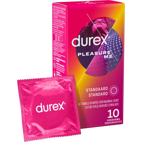 3x Durex Condooms Pleasure Me 10 stuks