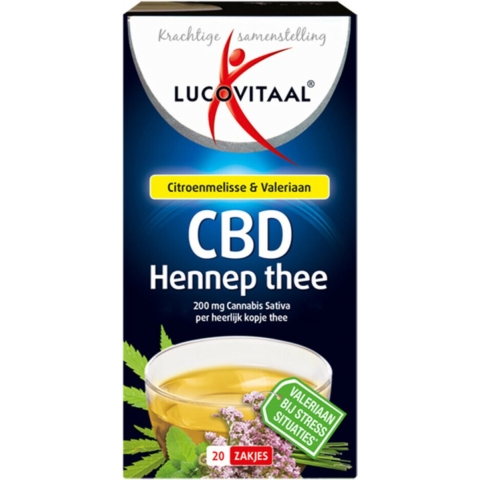 10x Lucovitaal Thee Hennep CBD 20 stuks