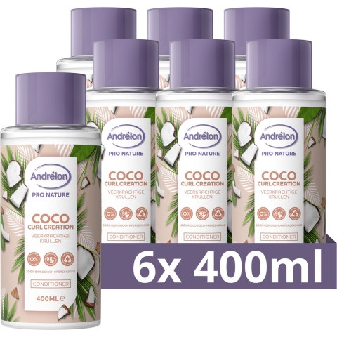 6x Andrelon Conditioner Coco Curl Creation 400 ml