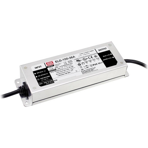 Mean Well ELG-100-24AB-3Y LED-driver Constante spanning 96 W 2 - 4 A 21.6 - 26.4 V/DC 3-in-1 dimmer, Montage op ontvlambare oppervlakken, Geschikt voor