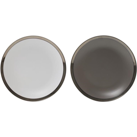 Dinerbord Venice Ø26,5cm Doos A 6 Stuks Grijs/wit