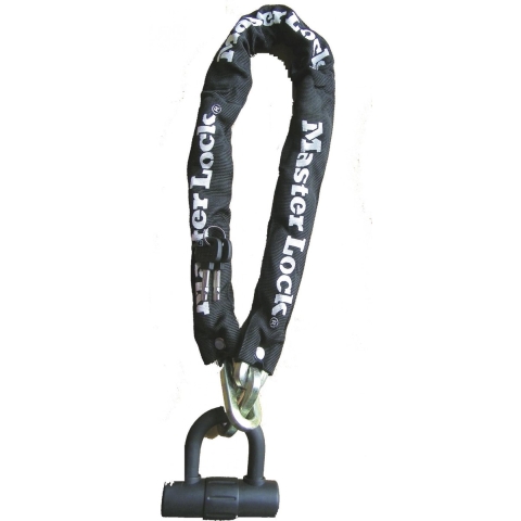 Masterlock Hardened steel chain with square links 90cm x Ø 10mm - mini U bar Mini - 8234EURDPRO
