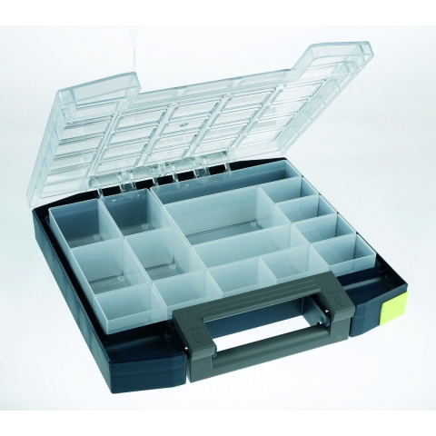 raaco Boxxser 55 5x5-15 Assortimentskoffer Universeel (l x b x h) 284 x 298 x 55 mm Aantal vakken: 15 Inhoud 1 stuk(s)