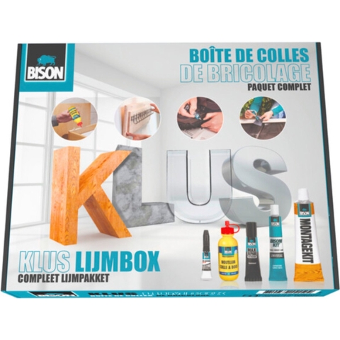 4x Bison Klus Lijmbox
