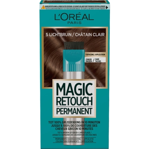3x L'Oréal Magic Retouch Permanent 5 Lichtbruin 95 gr