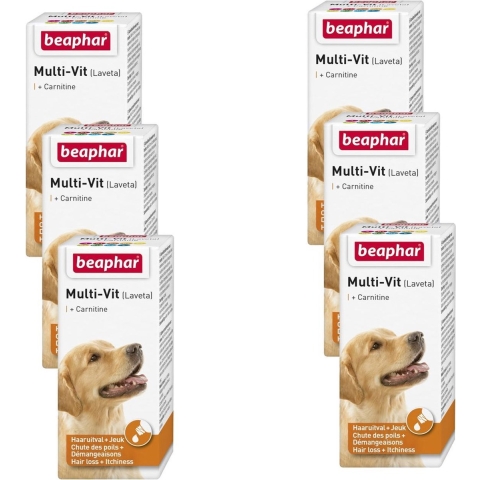 6x Beaphar Multi-Vit Laveta Hond 20 ml