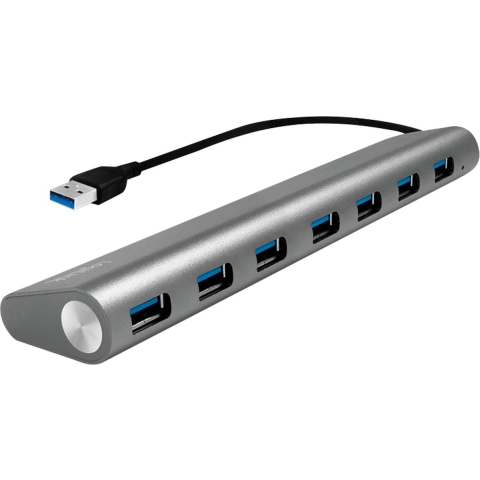 LogiLink UA0308 USB 3.2 Gen 1-hub 7 poorten Grijs