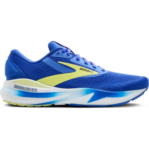 Brooks Adrenaline GTS 24 hardloopschoenen cobalt blue/neo yellow/peacoat heren 43